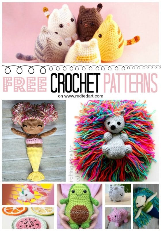 Free Crochet Patterns for Toys & Kids - Red Ted Art - Kids Crafts